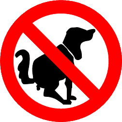 Hunde kacken/koten verboten